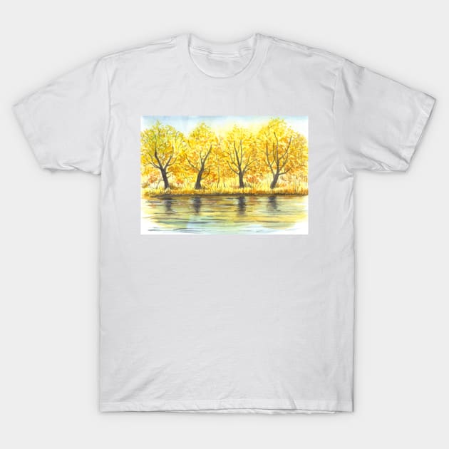 Autumn trees T-Shirt by katerinamk